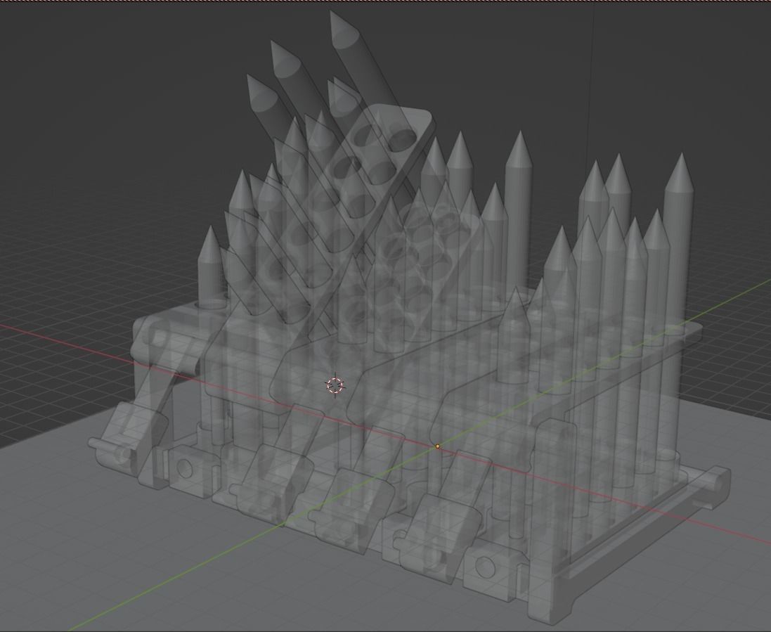 Color pencil stand 3D print model_5