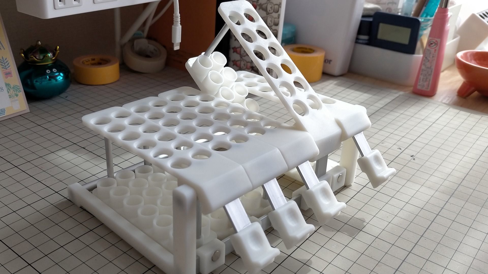 Color pencil stand 3D print model_7