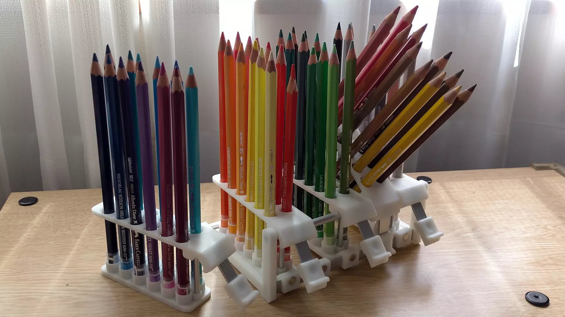 Color pencil stand 3D print model_0