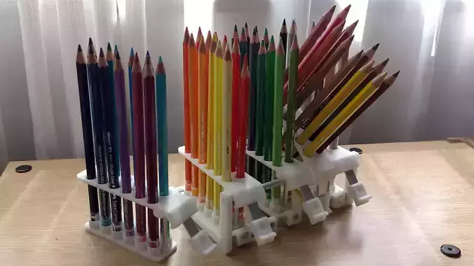 Color pencil stand 3D print model