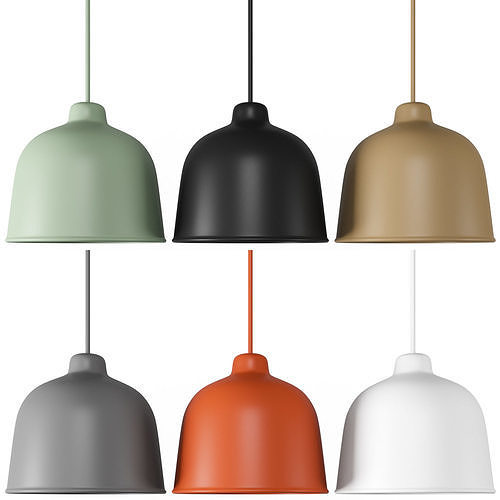 Grain pendant lamp 3D model