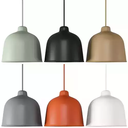 Grain pendant lamp 3D model