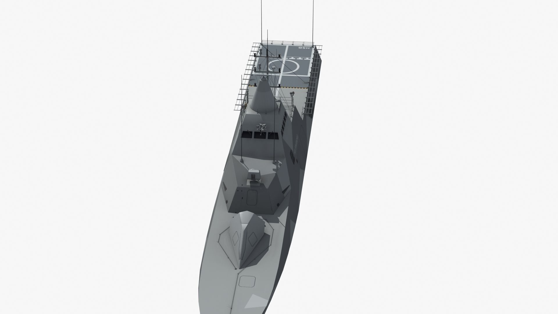Visby Class Corvette Helsingborg 3D model_18