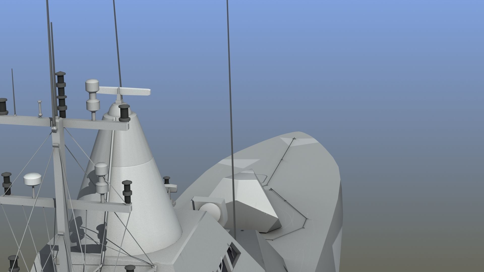 Visby Class Corvette Helsingborg 3D model_7