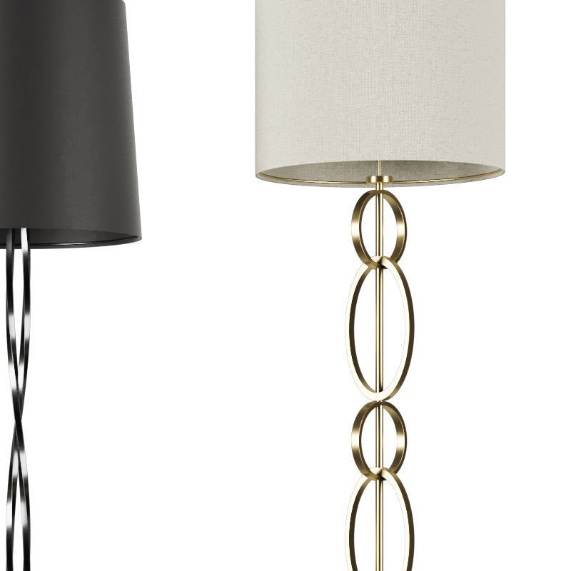 floor lamp set 03 3D model_2