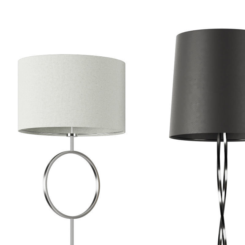 floor lamp set 03 3D model_1