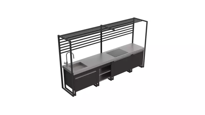 Outdoor kitchen Free 3D model