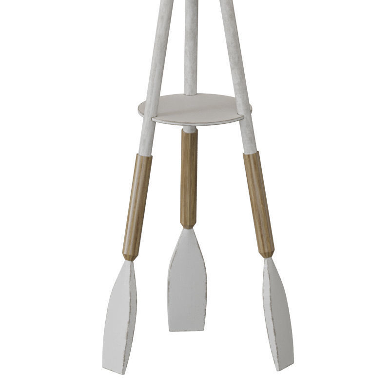Nautical Tripod Oar Floor Lamp 3D model_3