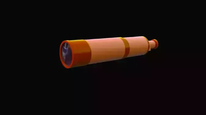Telescope orange 3D model