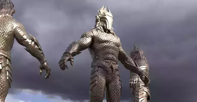 King of Atlantis Statue 2