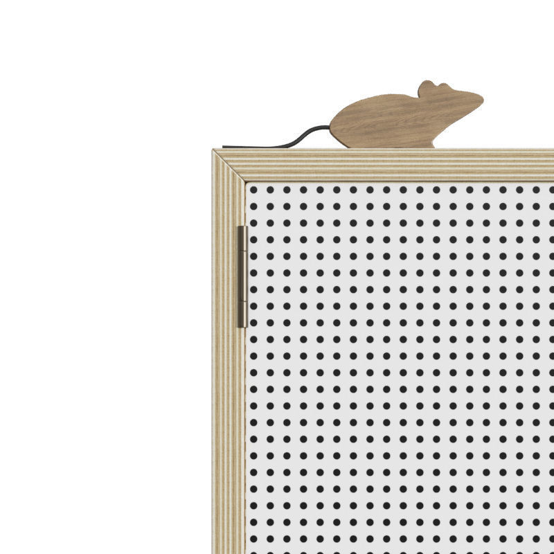 Pegboard bedside table 3D model_2