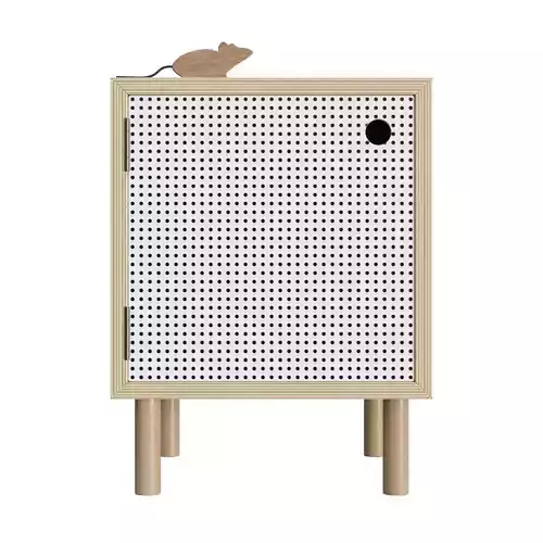Pegboard bedside table 3D model