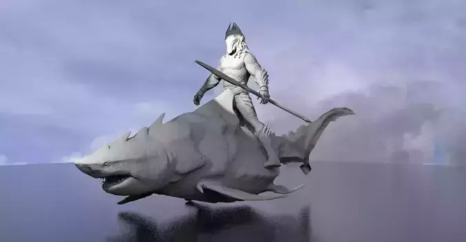 King of Atlantis Shark Mount