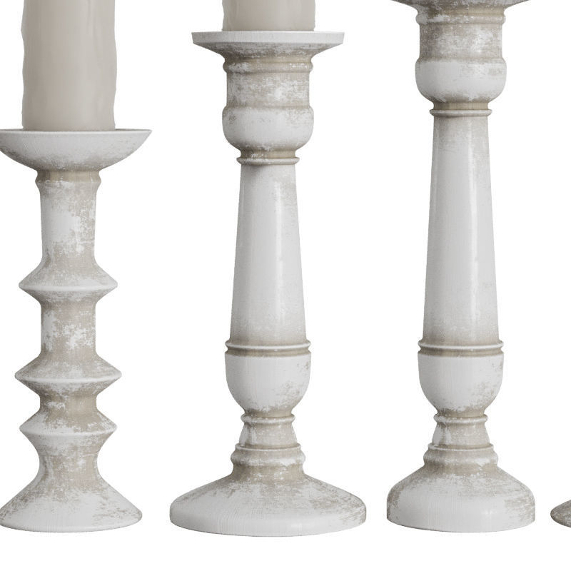 scandinavian candles 3D model_3