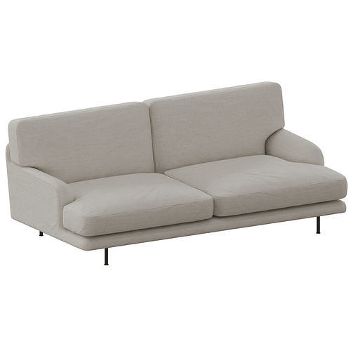 Flaneur Sofa Fully Upholstered 2 Seater 3D model