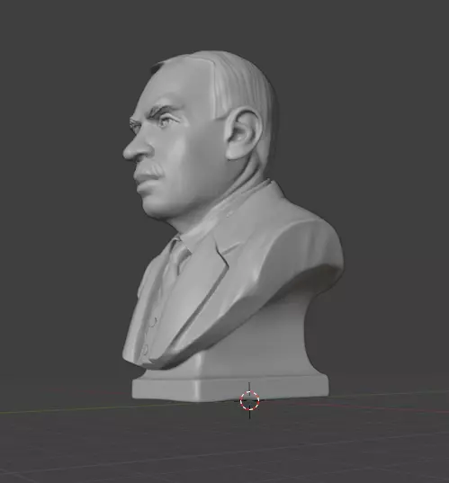 John Maynard Keynes 3D print model_3