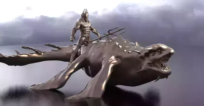 King of Atlantis Dinosaur Mount 2  3D model