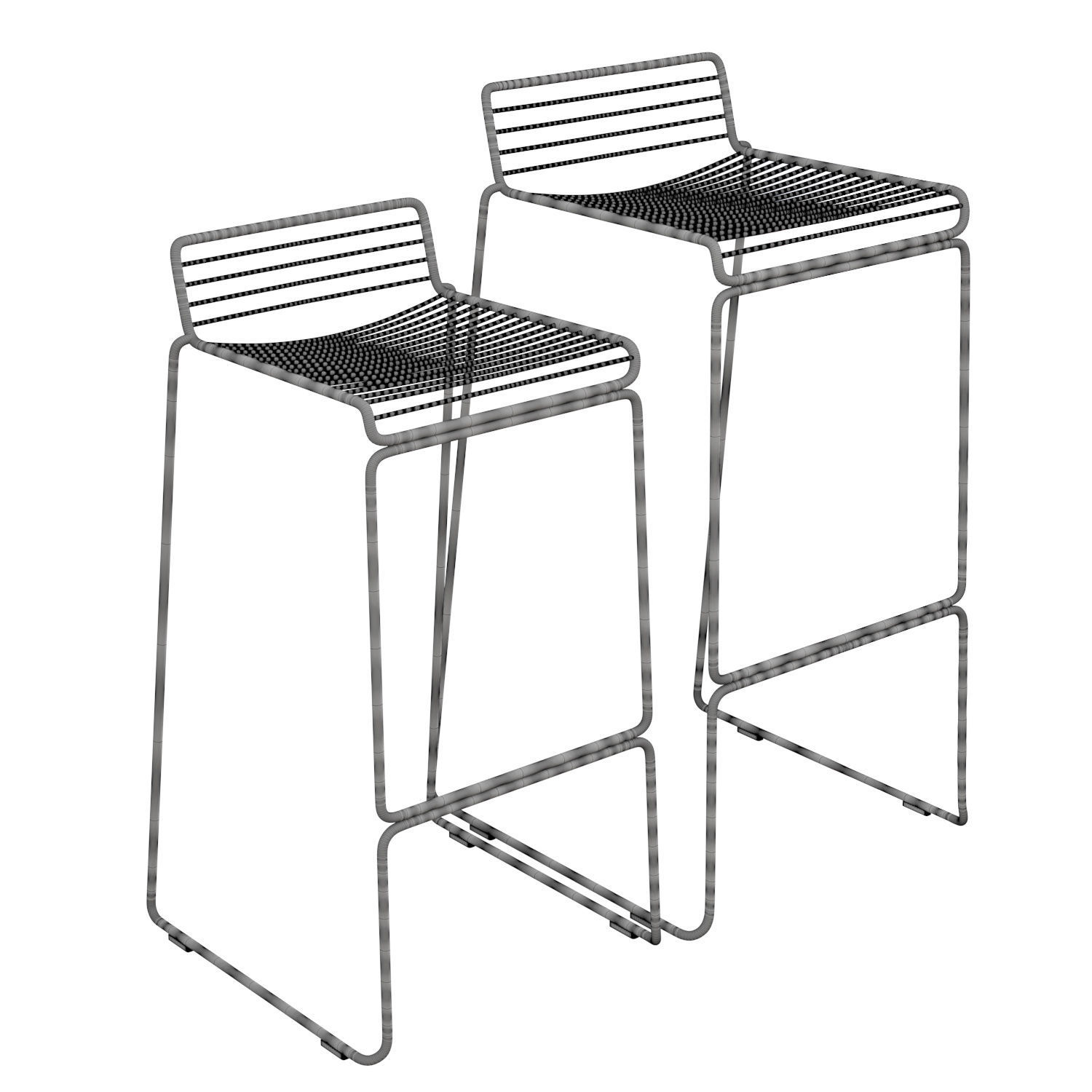 Hee Bar Stool 3D model_4