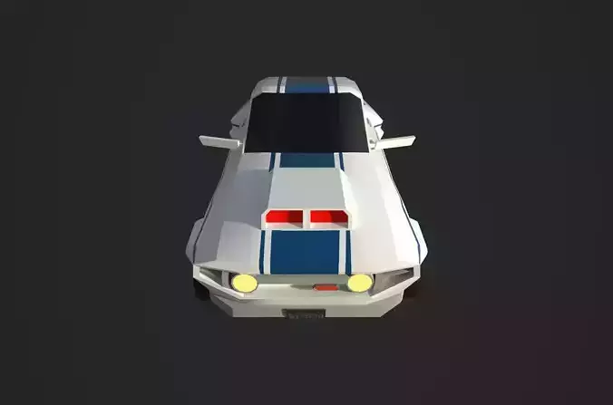 Low poly GT-500 Car