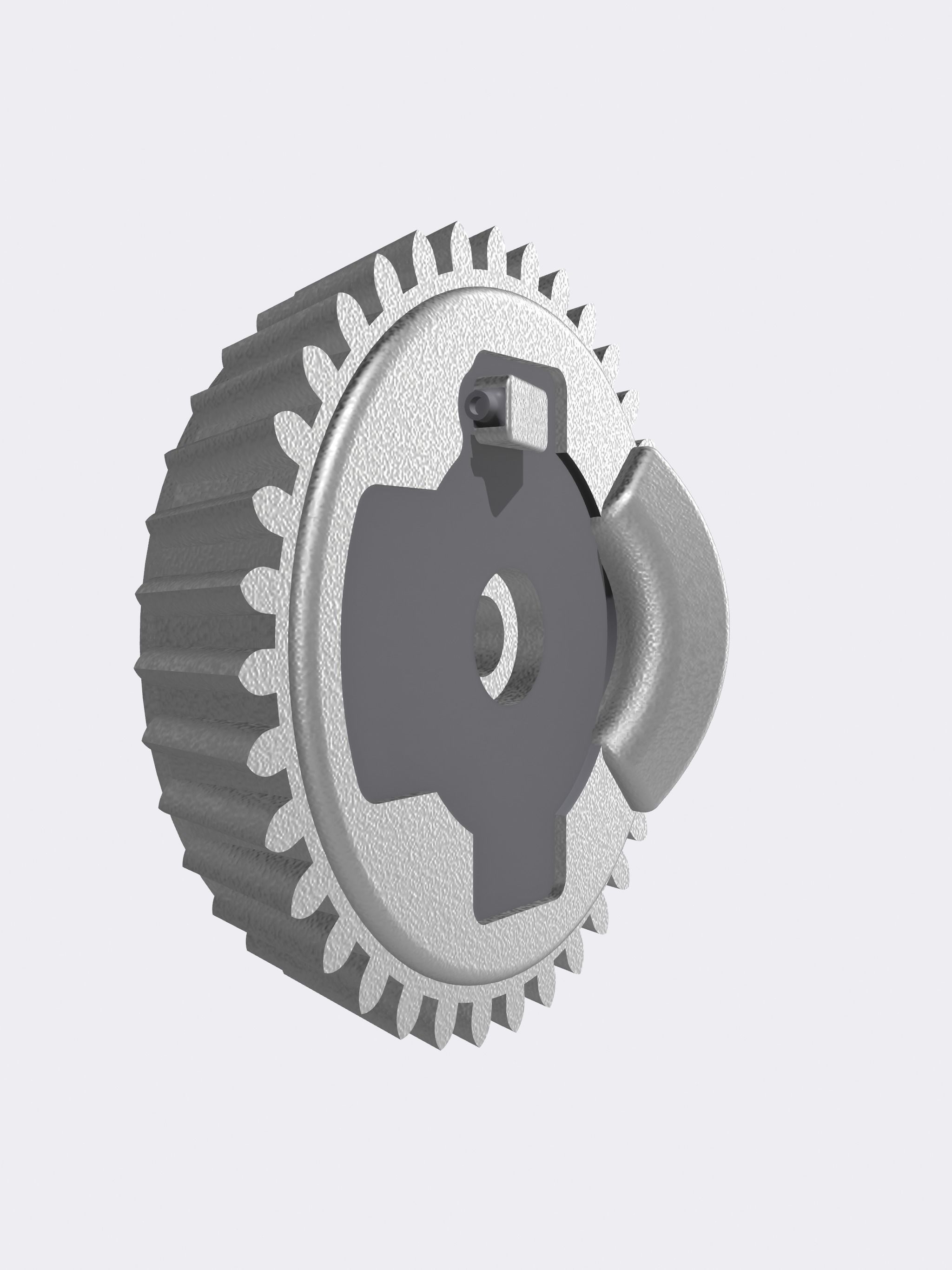 HOT ROD vented drum brake 2 versions 3D print model_1