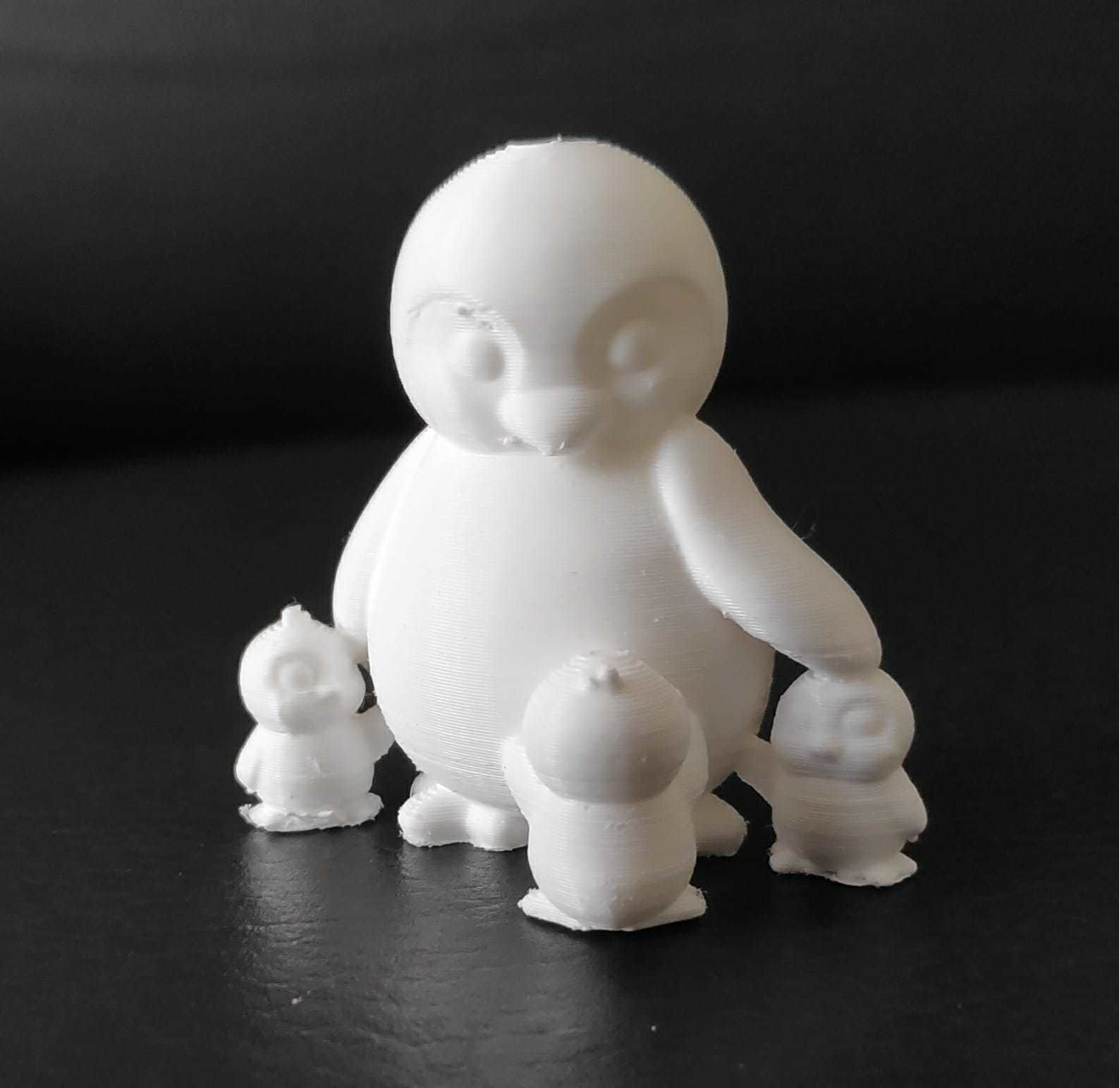 Penguin Family 3D print model_6