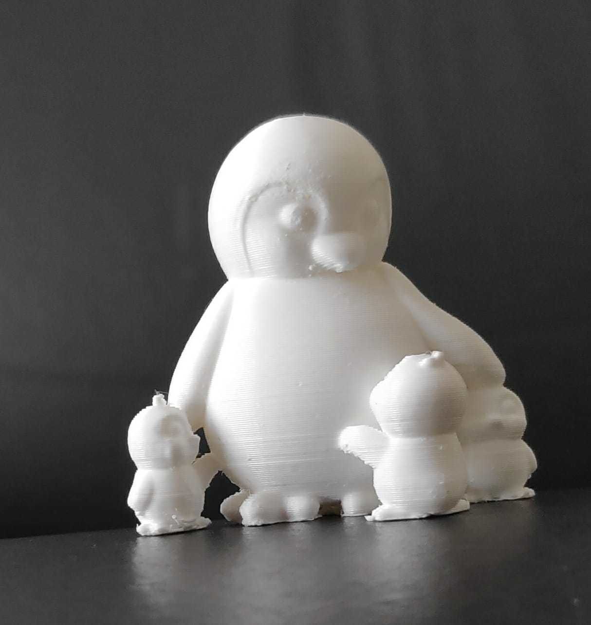 Penguin Family 3D print model_5