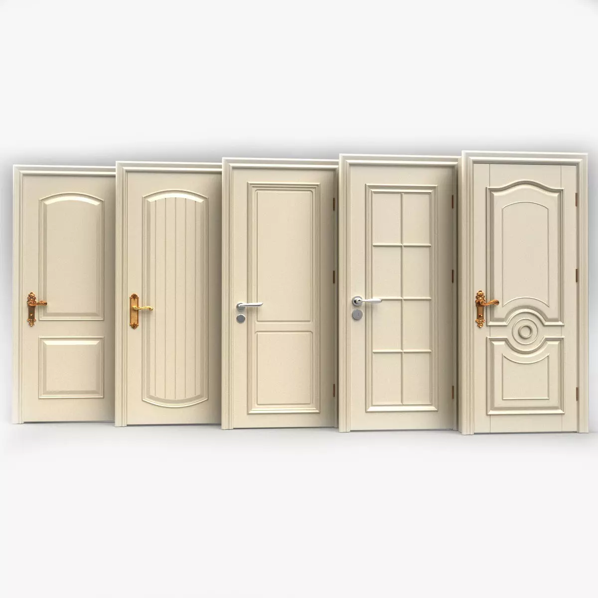 Doors interior 3D model_0