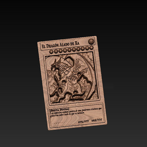 The Winged Dragon of Ra card yugioh El Dragon Alado de Ra carta 3D print model