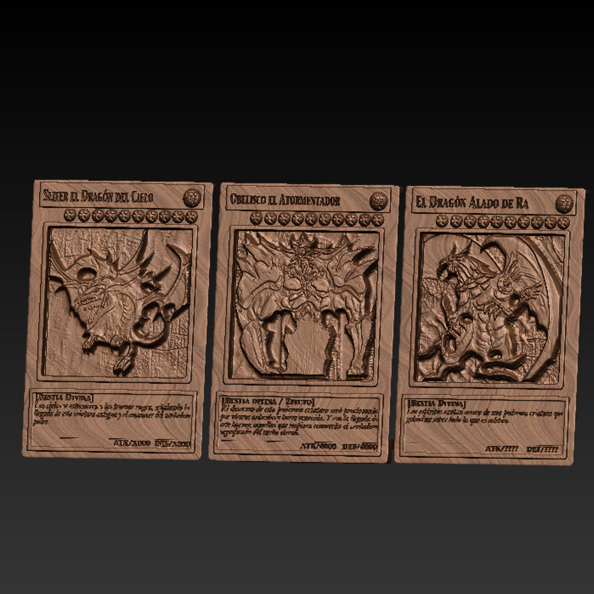 The Winged Dragon of Ra card yugioh El Dragon Alado de Ra carta 3D print model_1