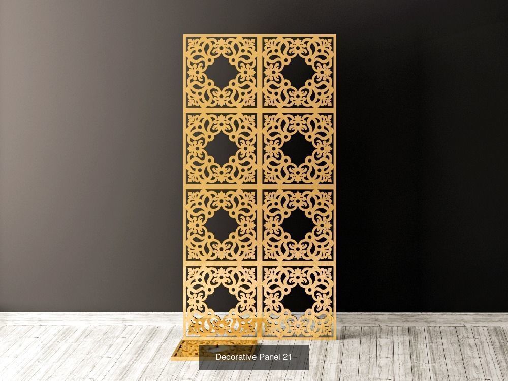 Decorative Panels Pack 6 3D Model Collection_1