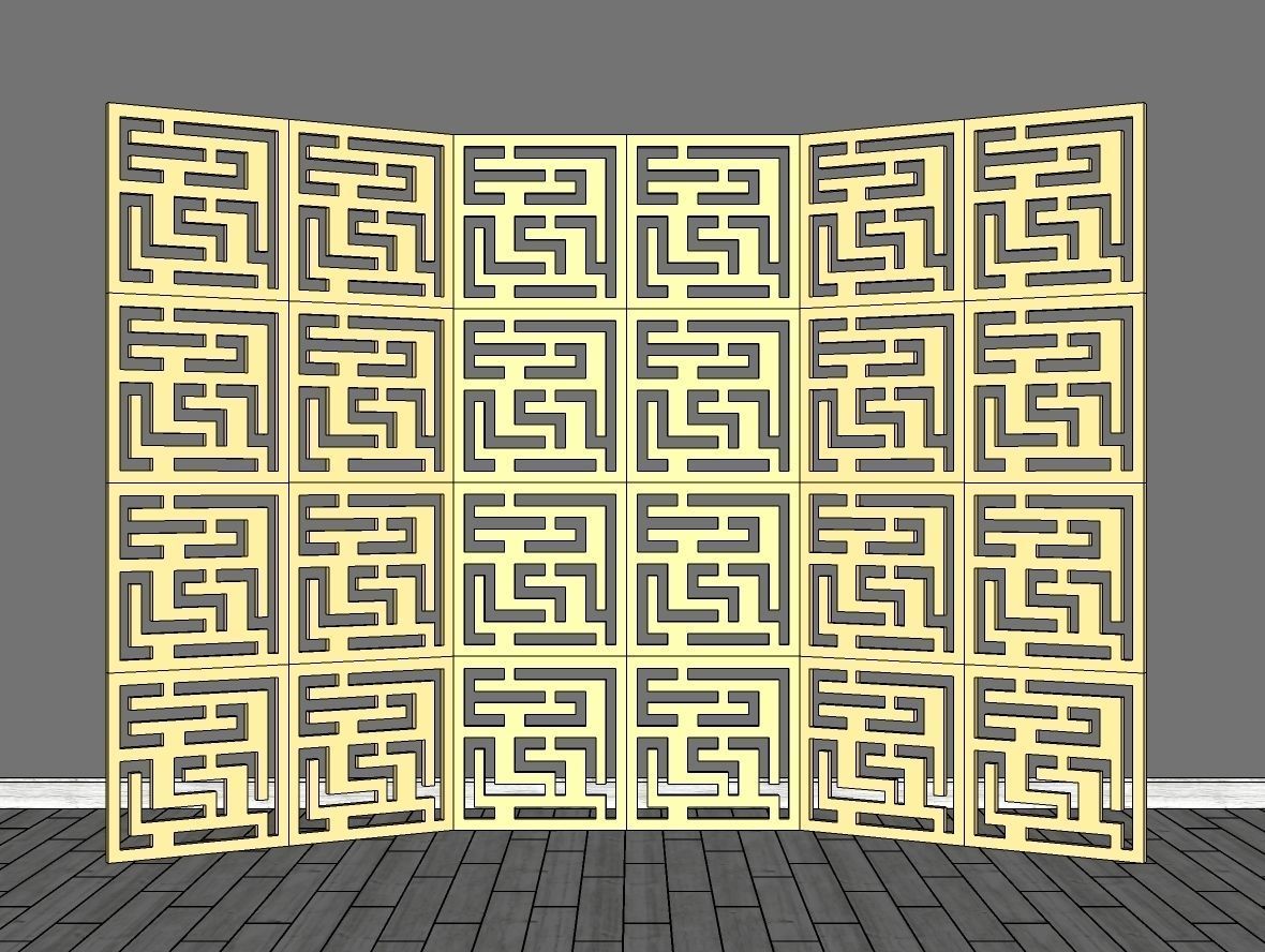 Decorative Panels Pack 6 3D Model Collection_20