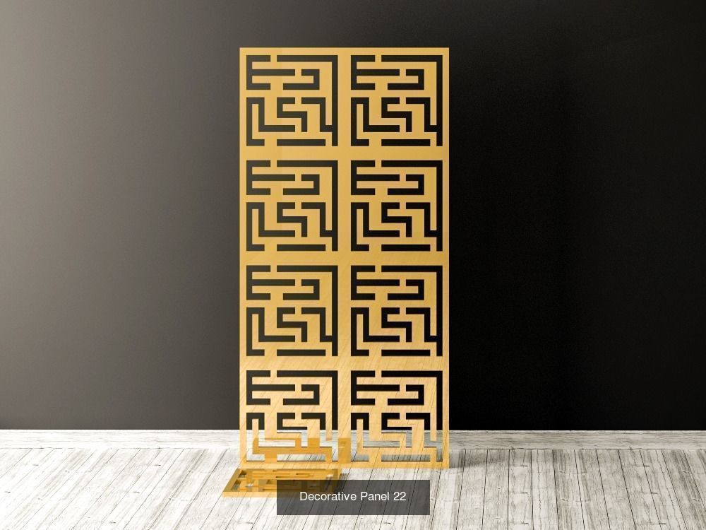 Decorative Panels Pack 6 3D Model Collection_2