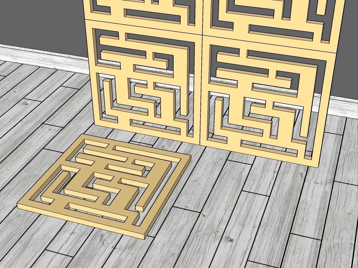 Decorative Panels Pack 6 3D Model Collection_16