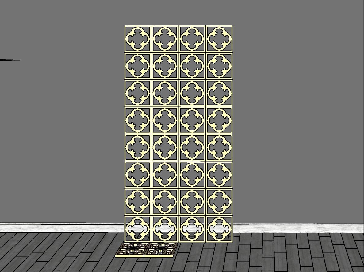 Decorative Panels Pack 6 3D Model Collection_30
