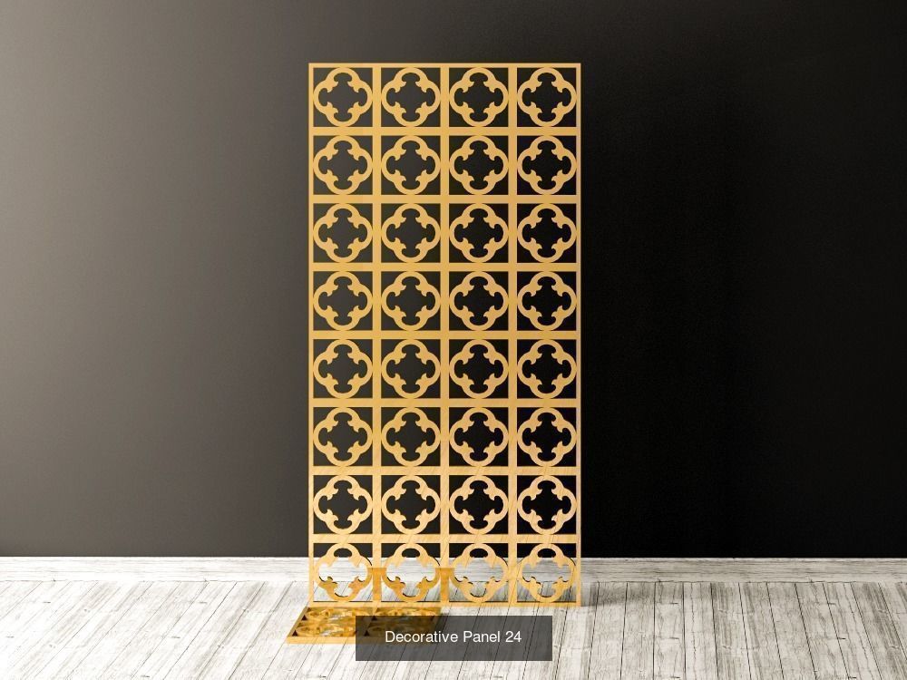 Decorative Panels Pack 6 3D Model Collection_4