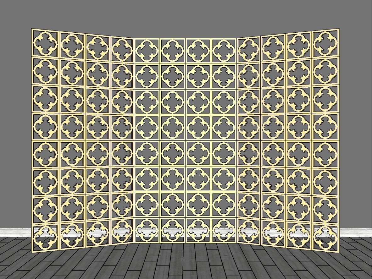 Decorative Panels Pack 6 3D Model Collection_36