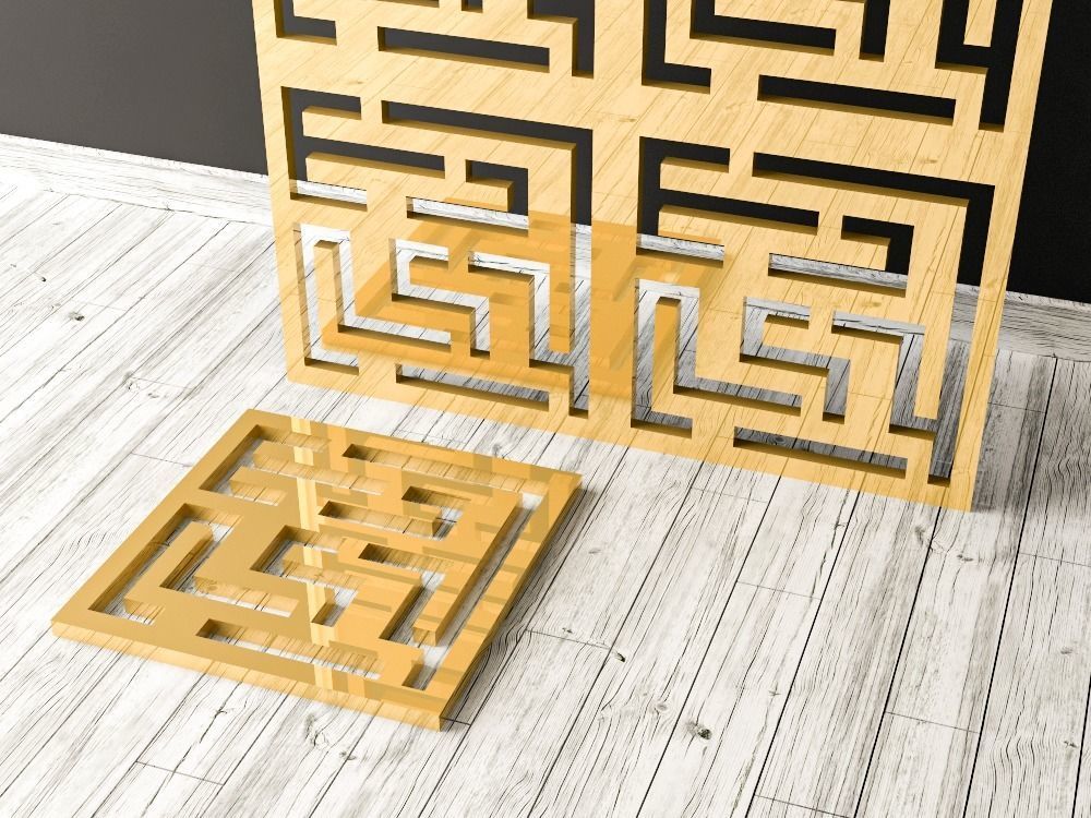 Decorative Panels Pack 6 3D Model Collection_15