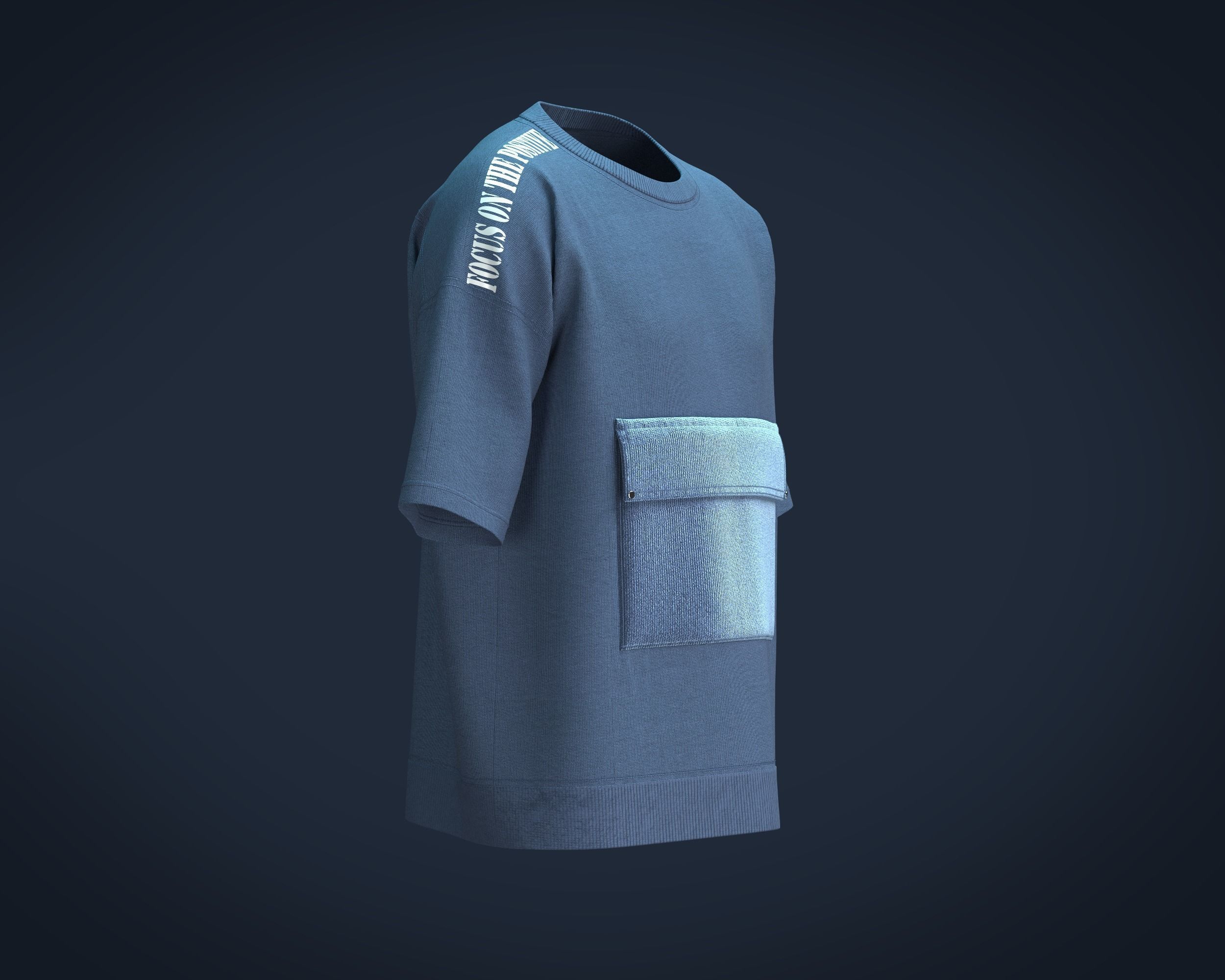 T-Shirt Street Smart 3D model_1