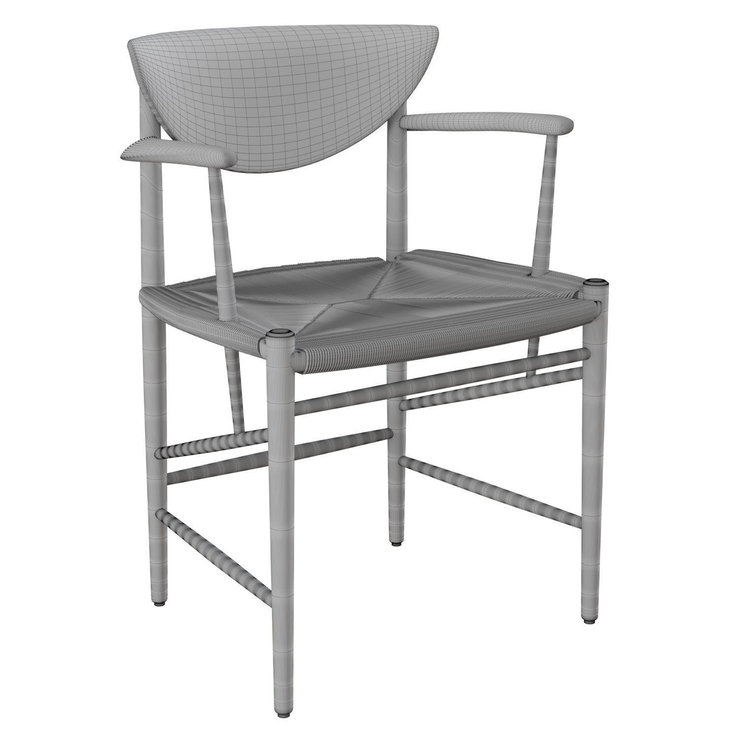 Drawn HM4 Chair 3D model_4