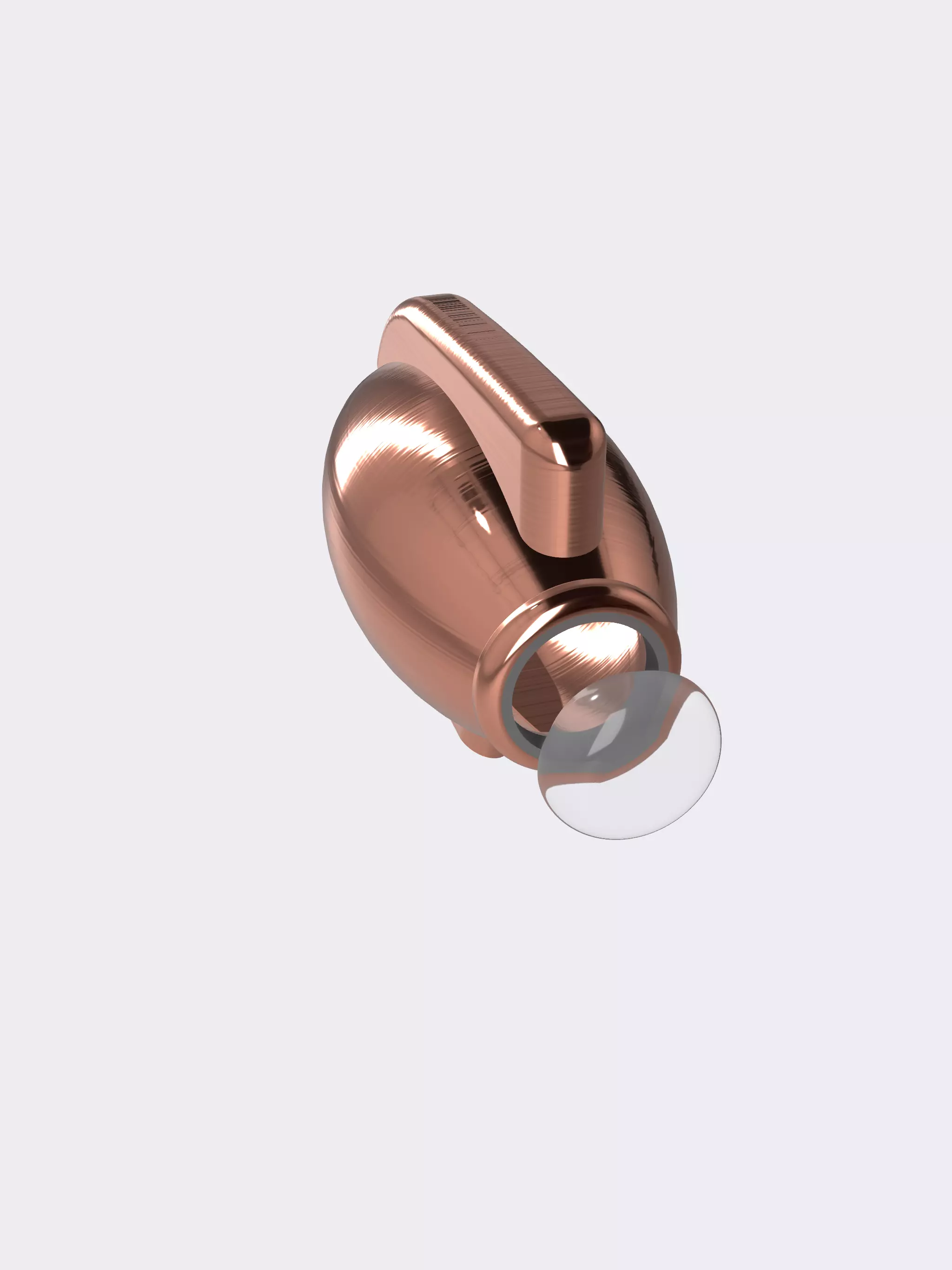 HOT ROD speedster headlight with lens 3D print model_0