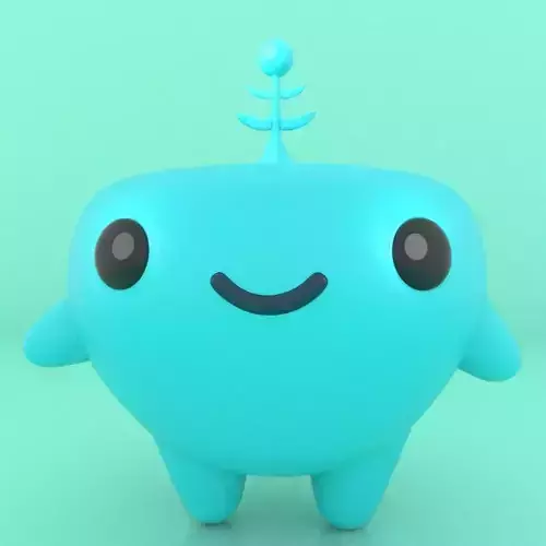 Cute Little Blob Monster 02 3D print model