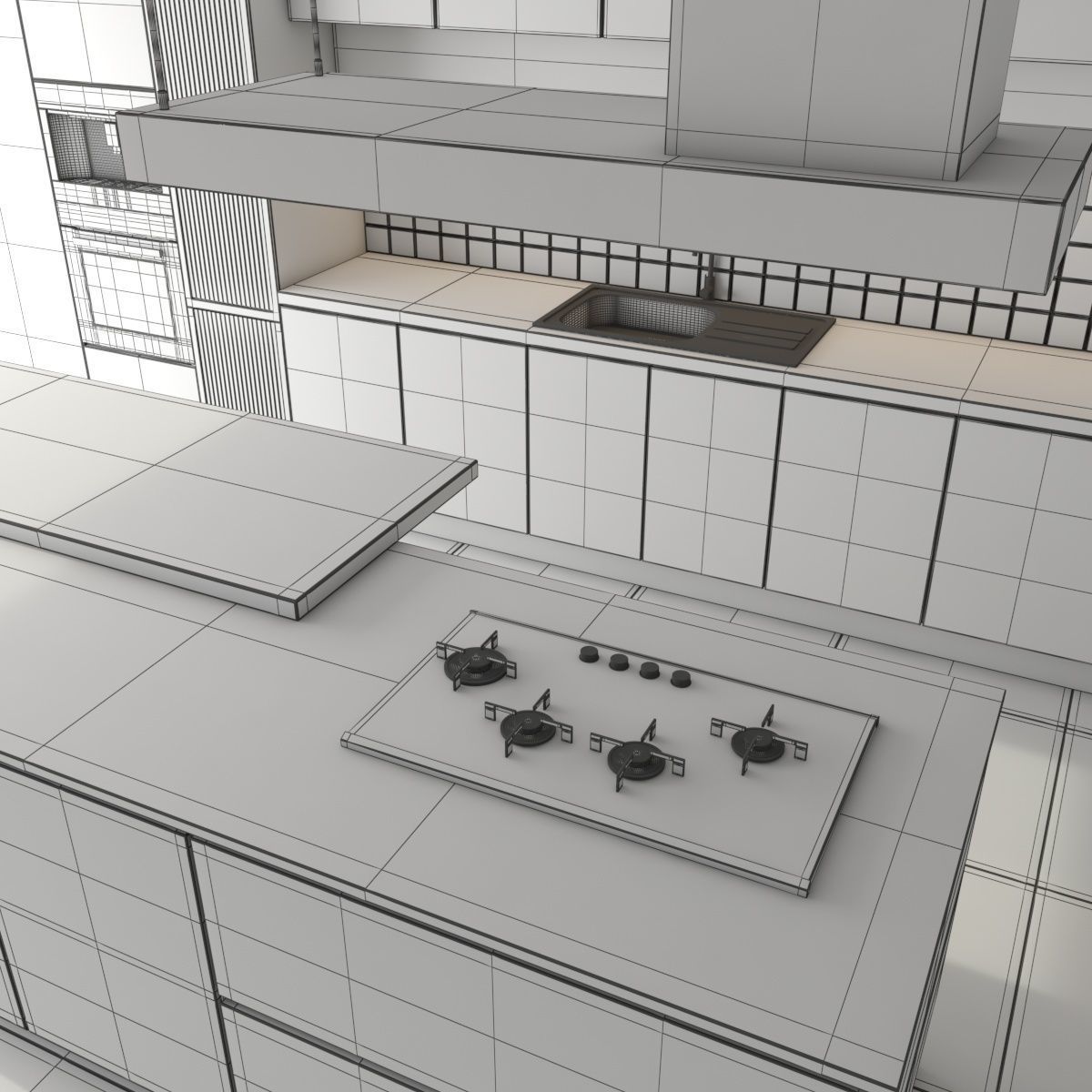 kitcen set 30 3D model_4