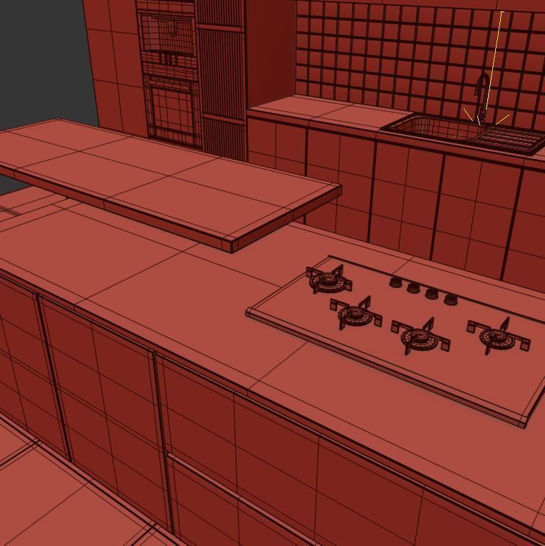 kitcen set 30 3D model_5