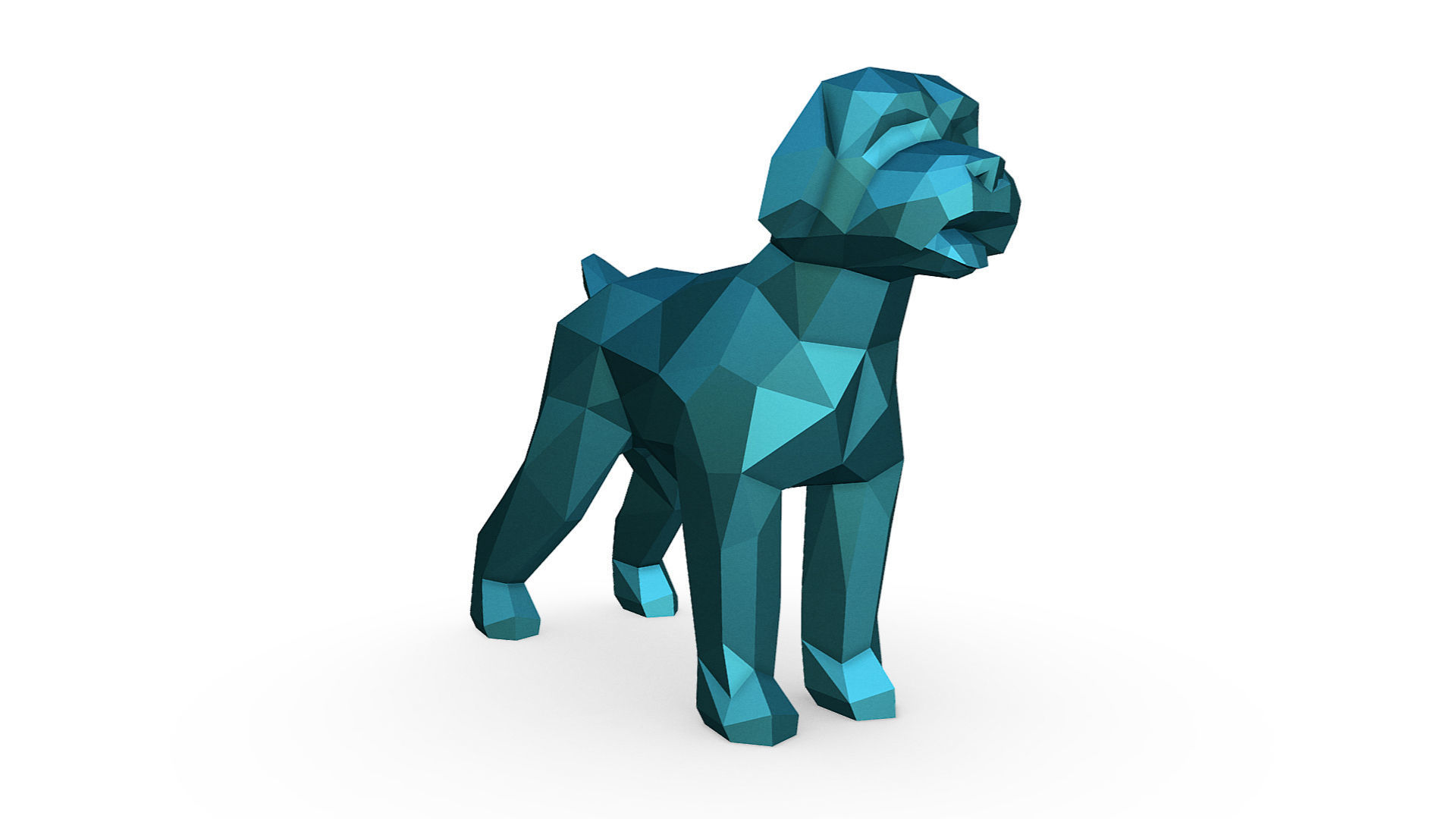 Wheaten Terrier dog 3D print model_5