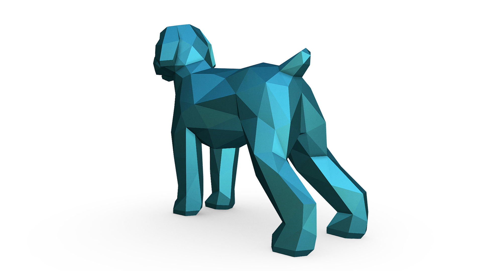 Wheaten Terrier dog 3D print model_2