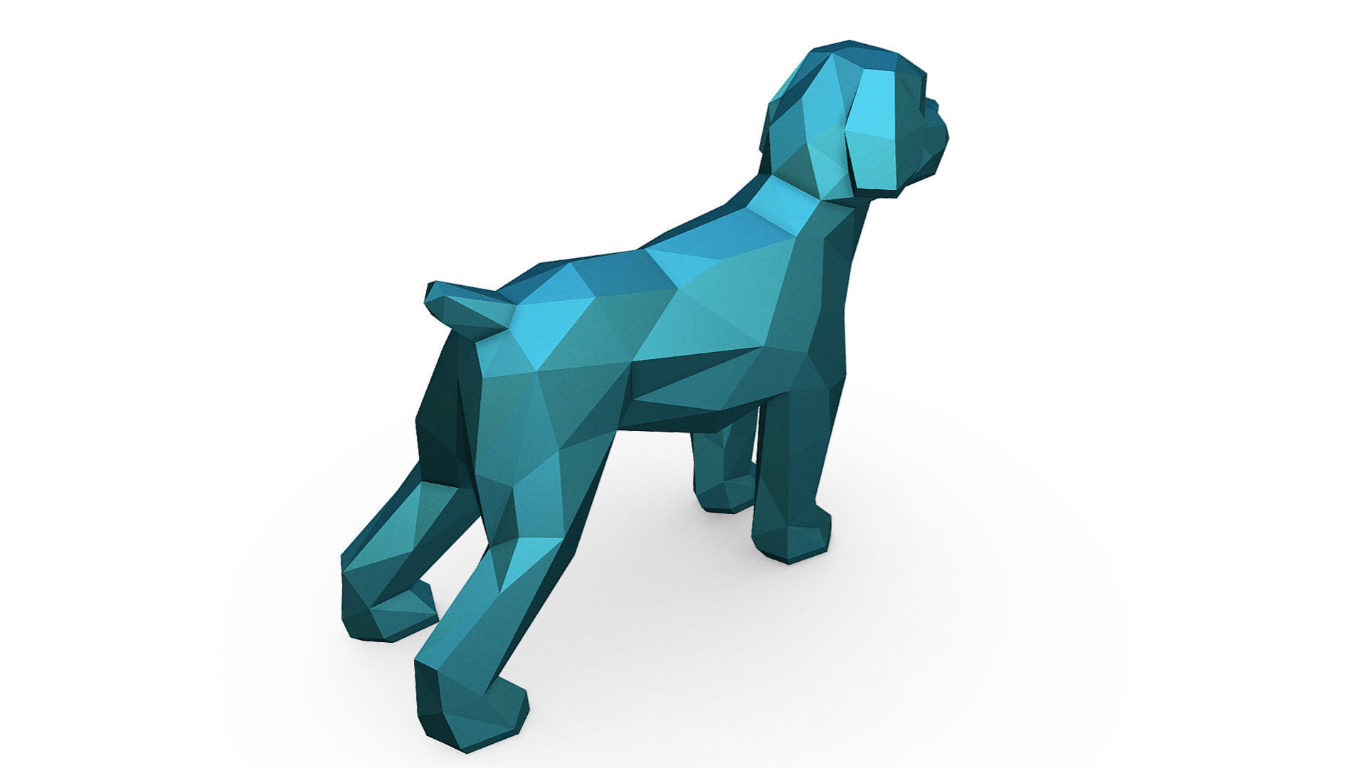 Wheaten Terrier dog 3D print model_3