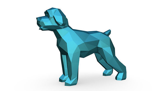 Wheaten Terrier dog 3D print model