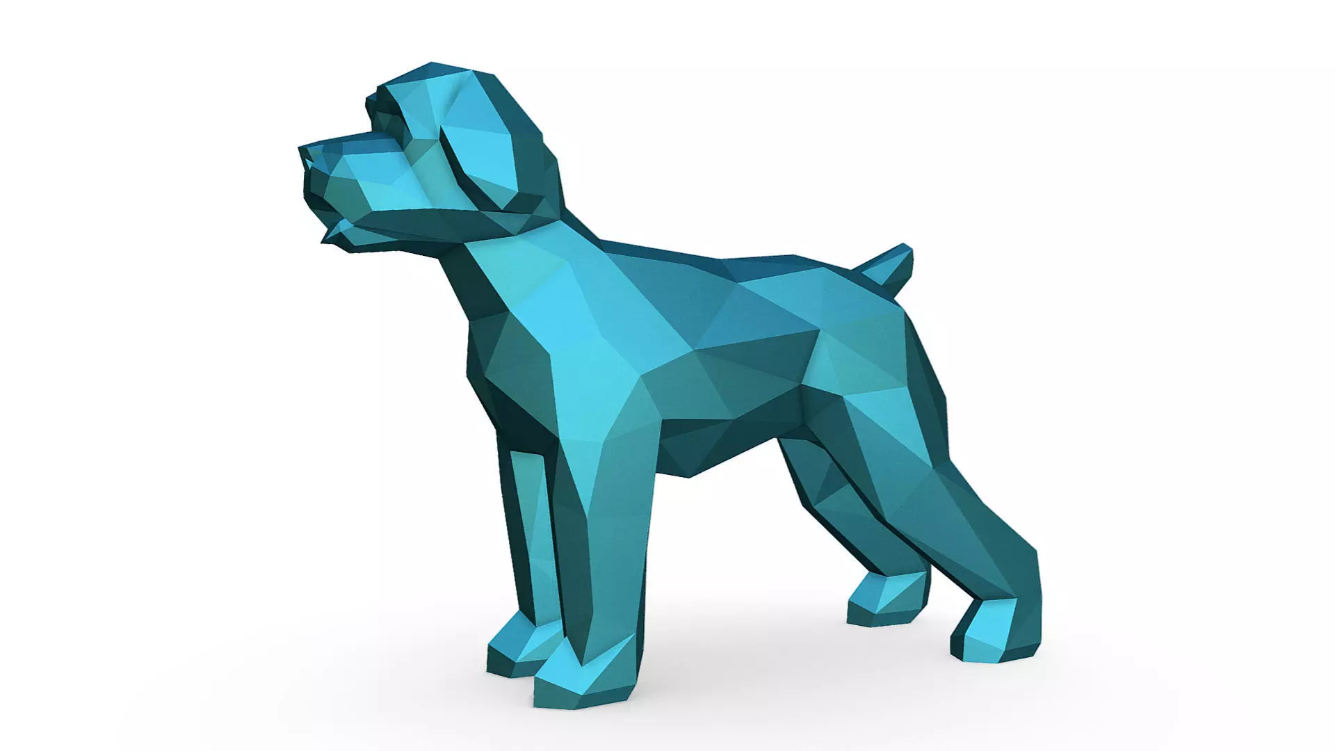 Wheaten Terrier dog 3D print model_0