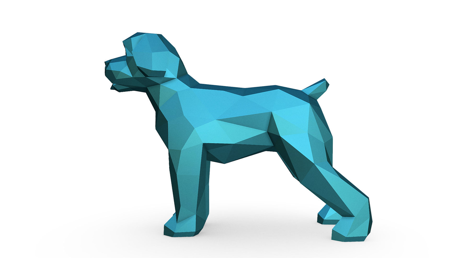 Wheaten Terrier dog 3D print model_1