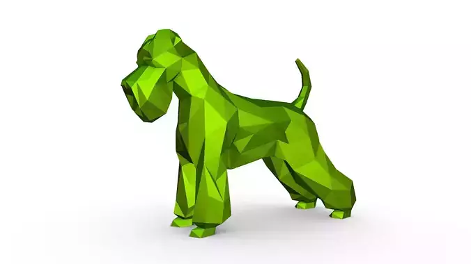 Schnauzer dog figure